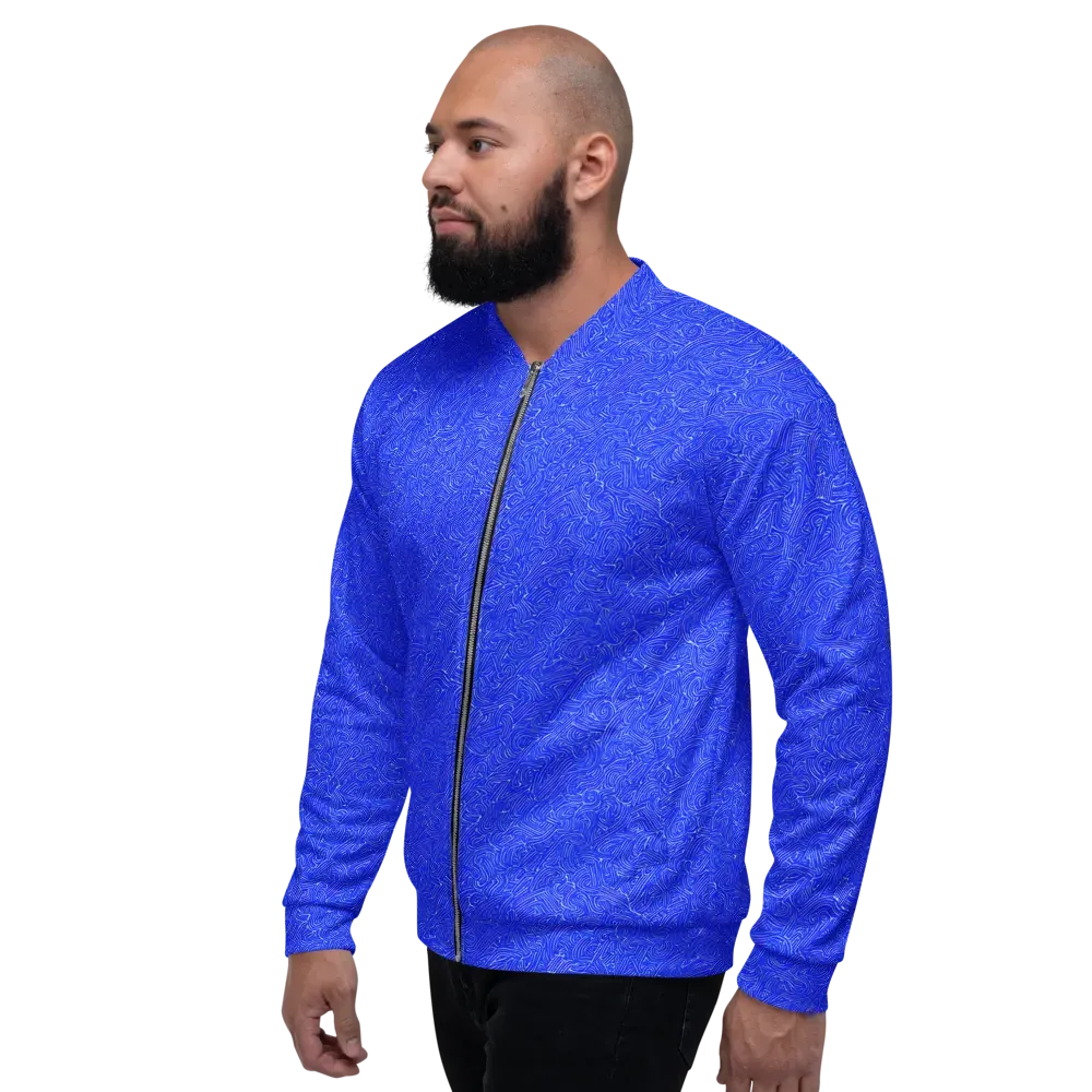 Electric Topography on Bomber Jacket — Left