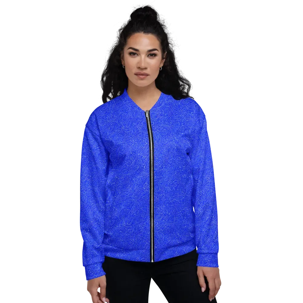 Electric Topography on Bomber Jacket — Front