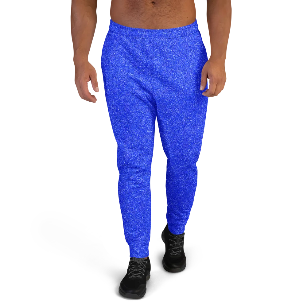 Electric Topography on Men's Joggers — Front