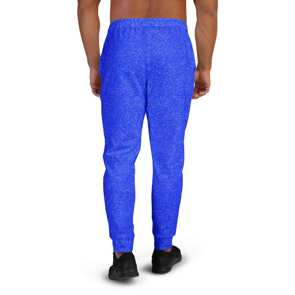 Electric Topography on Men's Joggers — Back