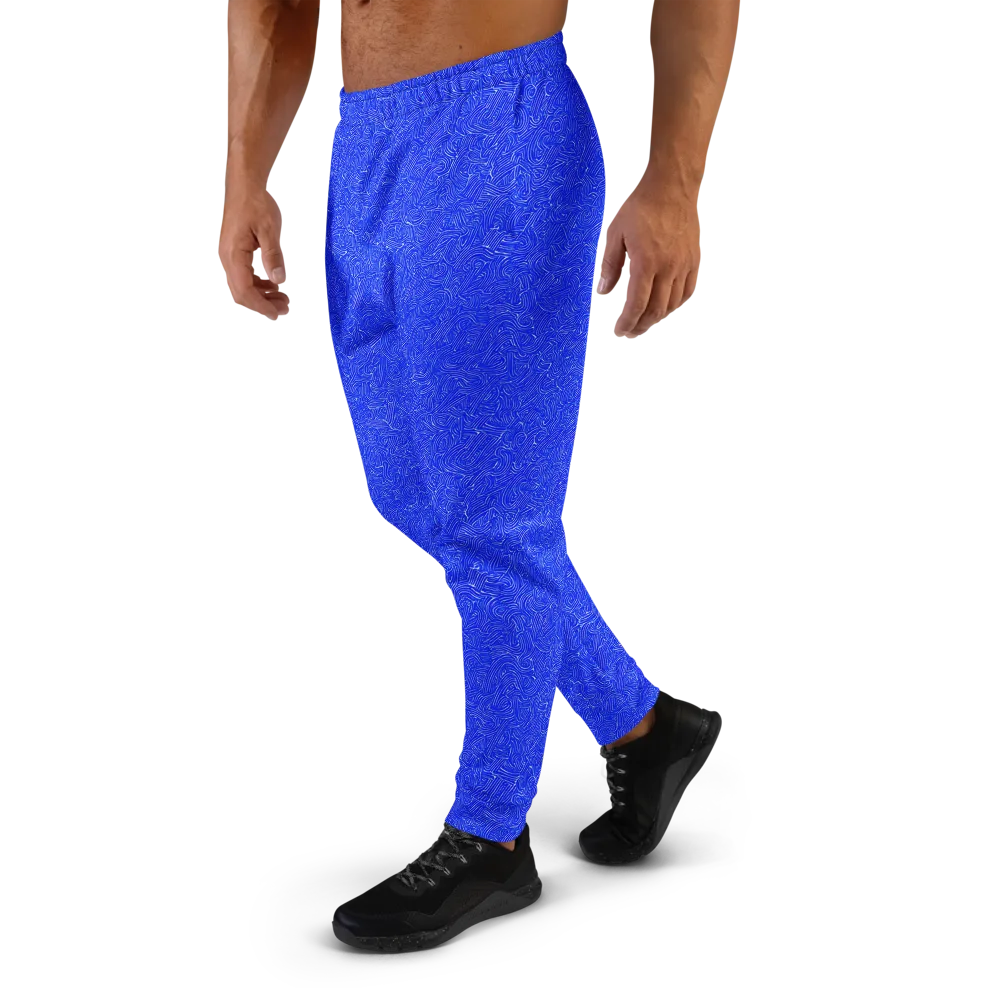 Electric Topography on Men's Joggers — Left