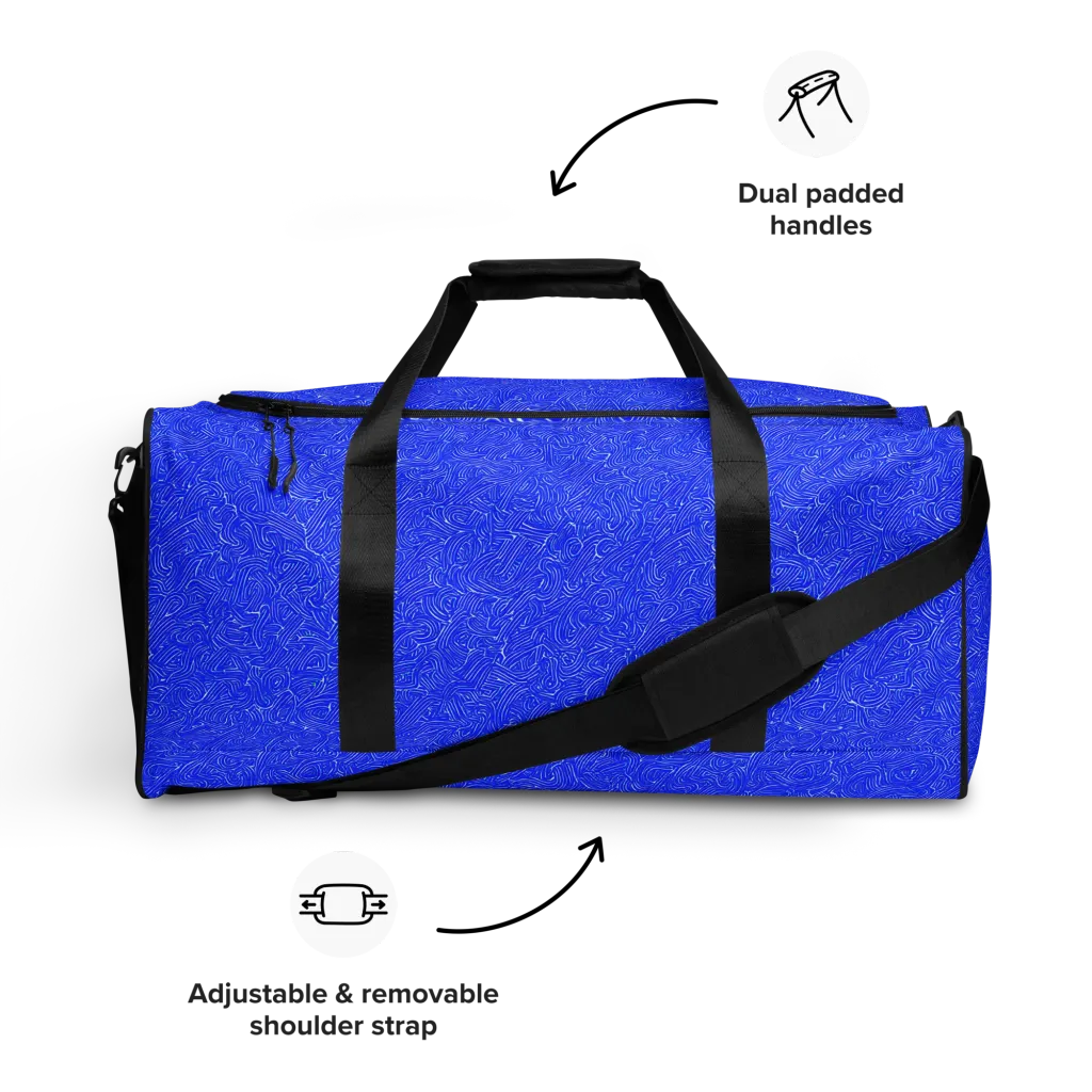 Electric Topography on Duffle Bag — Front