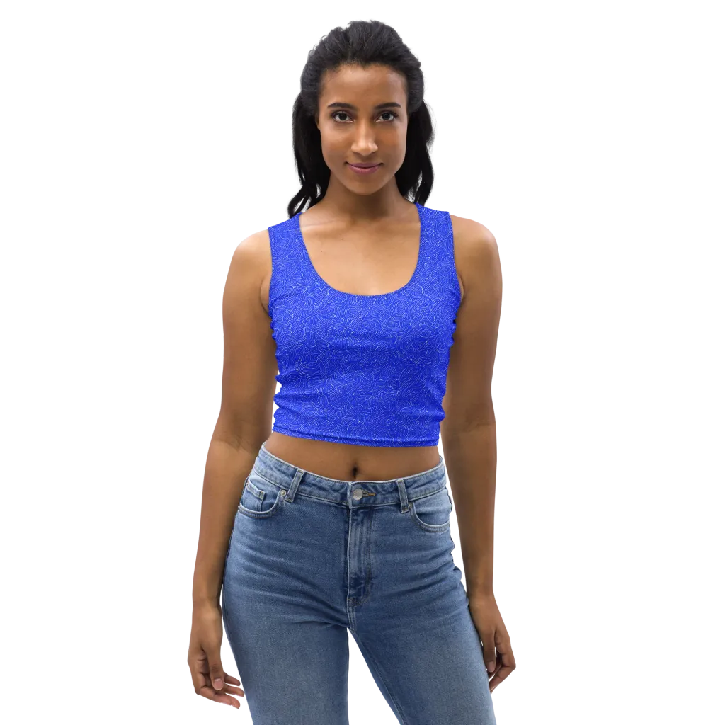 Electric Topography on Crop Top — Front