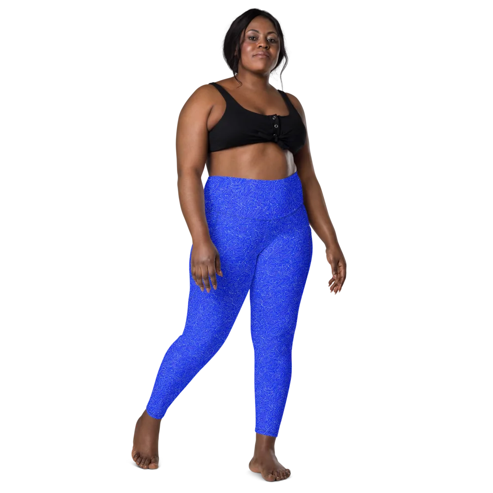 Electric Topography on Leggings with Pockets — Front