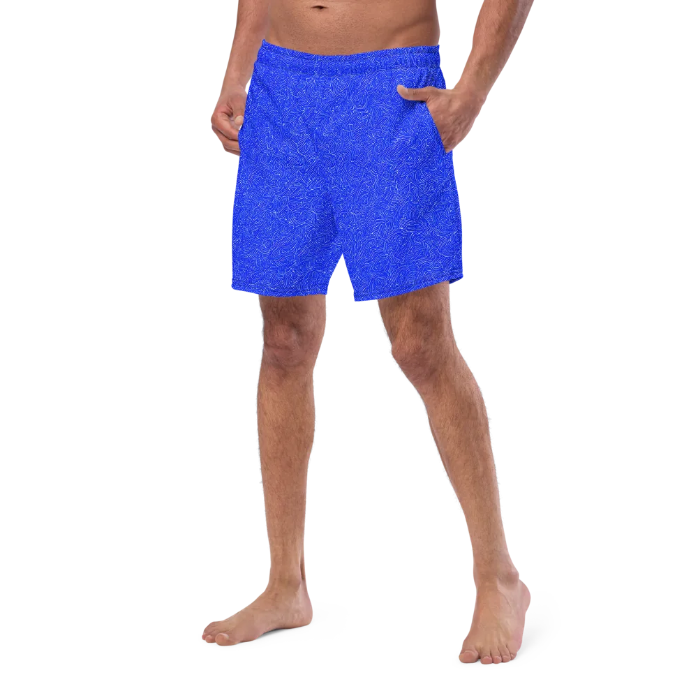Electric Topography on Swim Trunks — Left Front