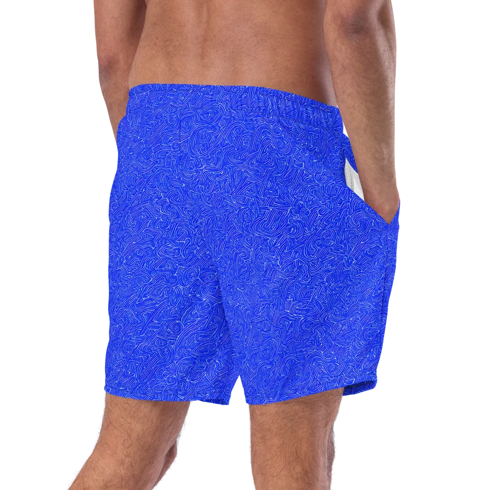 Electric Topography on Swim Trunks — Right Back