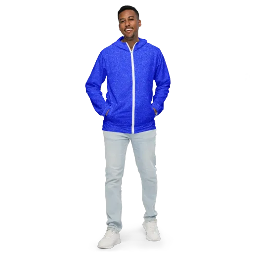 Electric Topography on a Men's Windbreaker