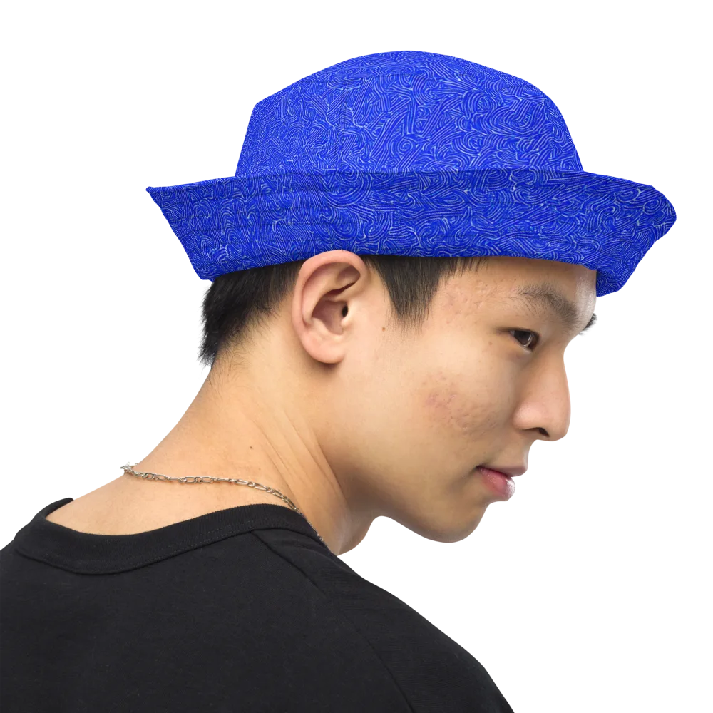 Electric Topography on Reversible Bucket Hat — Right Outside