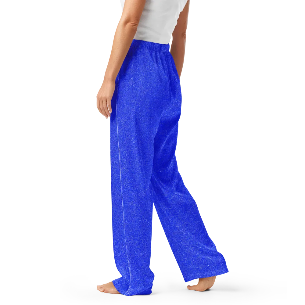Electric Topography on Women's Pajama Pants — Left