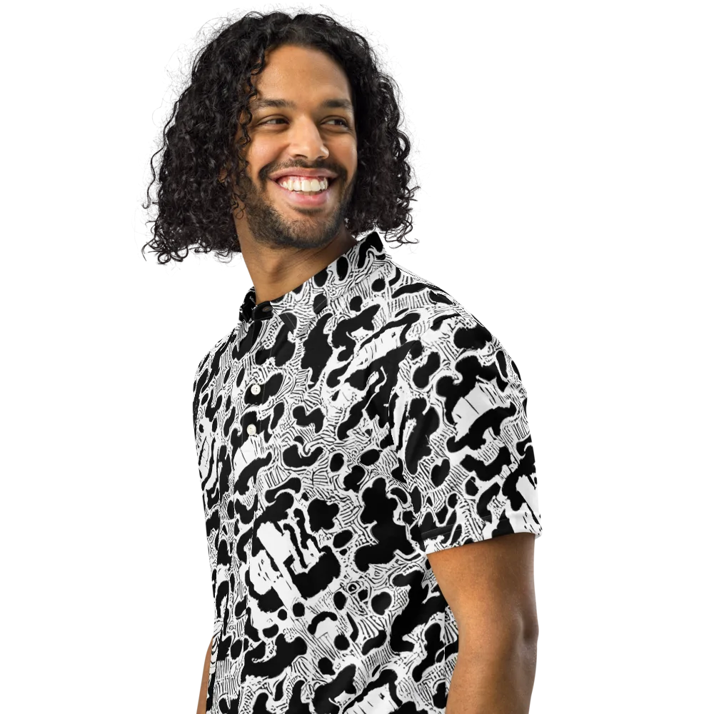 Inkbone Rapture on Men's Slim Fit Polo Shirt — Left Front