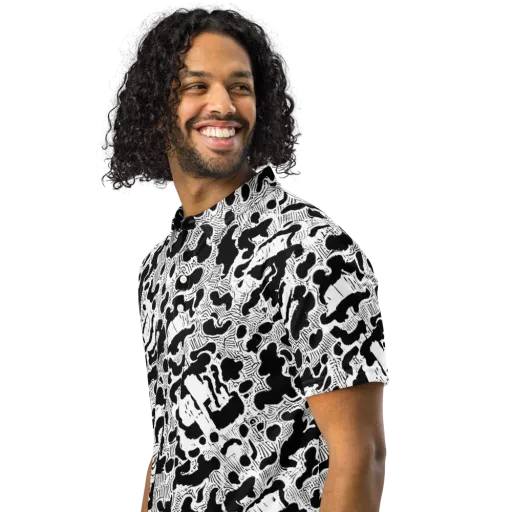 Inkbone Rapture on a Men's Slim Fit Polo Shirt