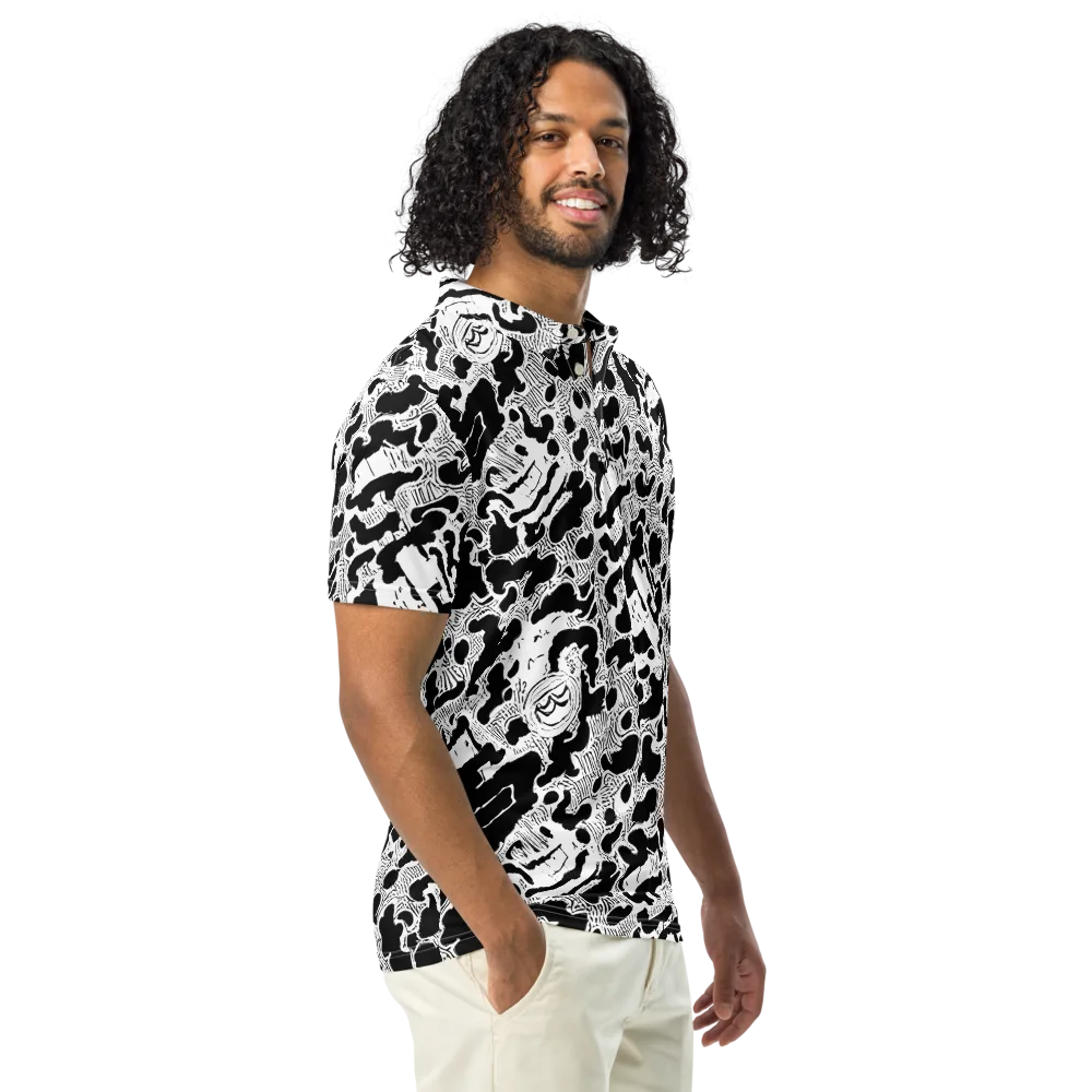 Inkbone Rapture on Men's Slim Fit Polo Shirt — Right Front