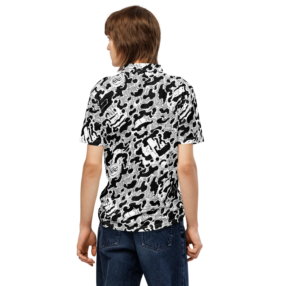 Inkbone Rapture on Men's Slim Fit Polo Shirt — Back