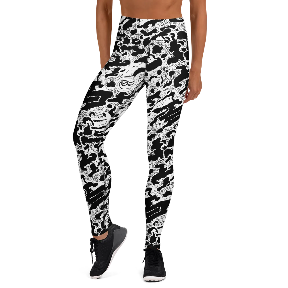 Inkbone Rapture on Yoga Leggings — Front