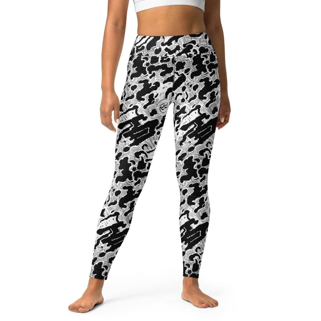 Inkbone Rapture on Yoga Leggings — Front
