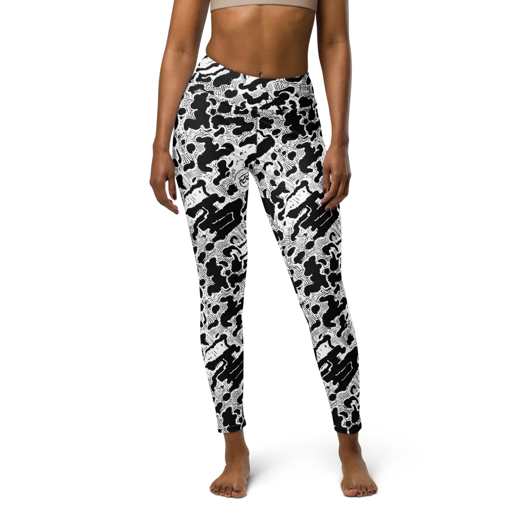 Inkbone Rapture on Yoga Leggings — Front