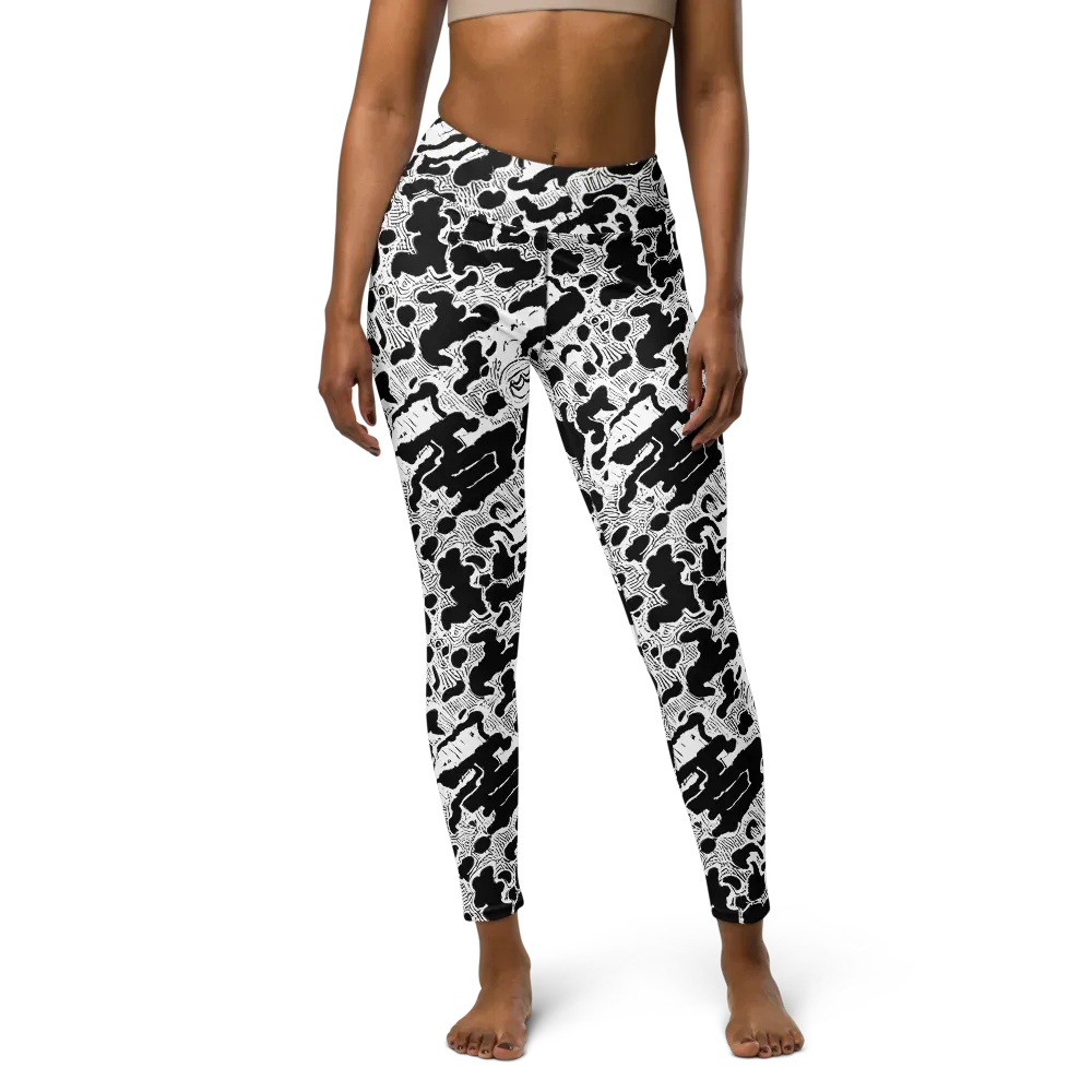 Inkbone Rapture on Yoga Leggings — Front