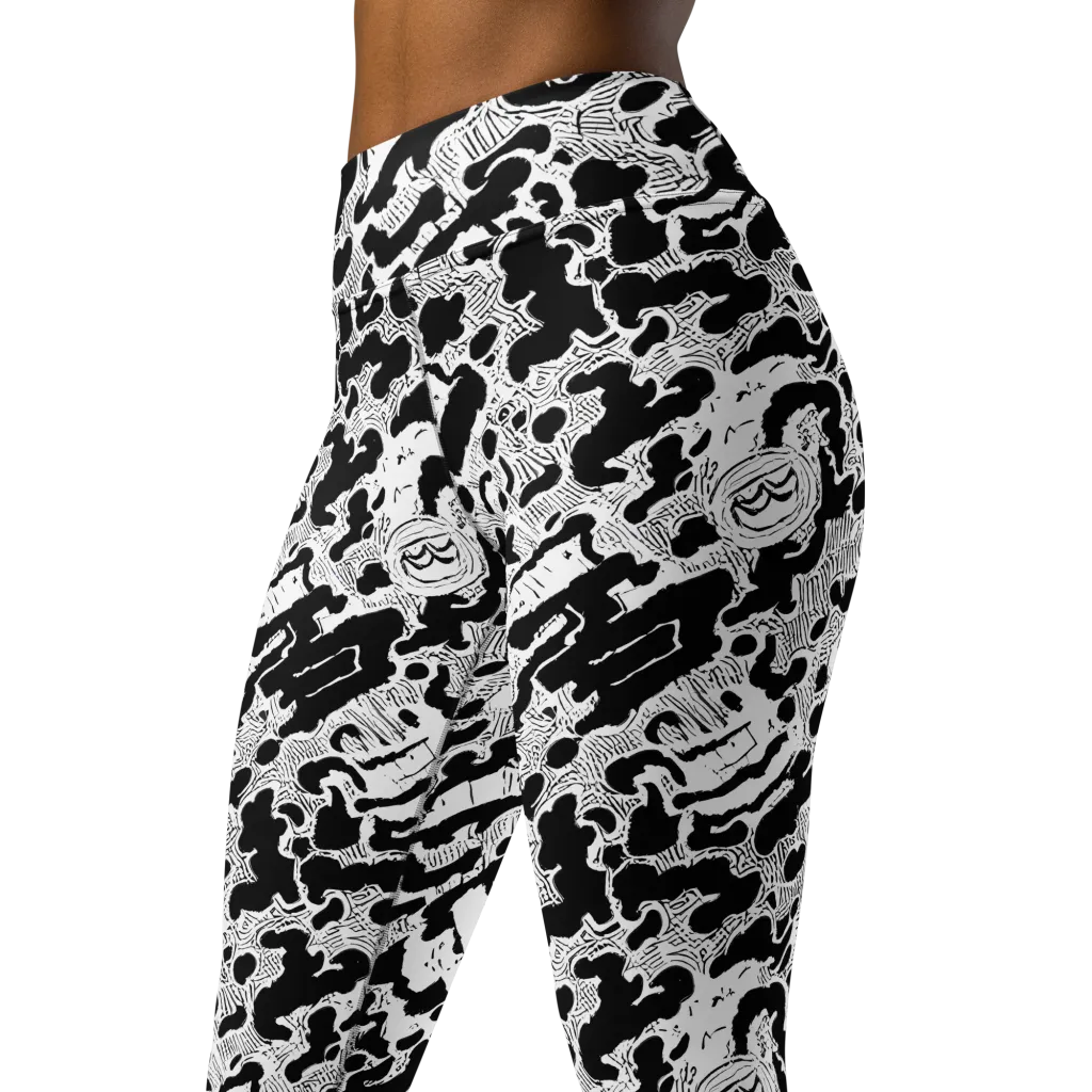 Inkbone Rapture on Yoga Leggings — Left Front