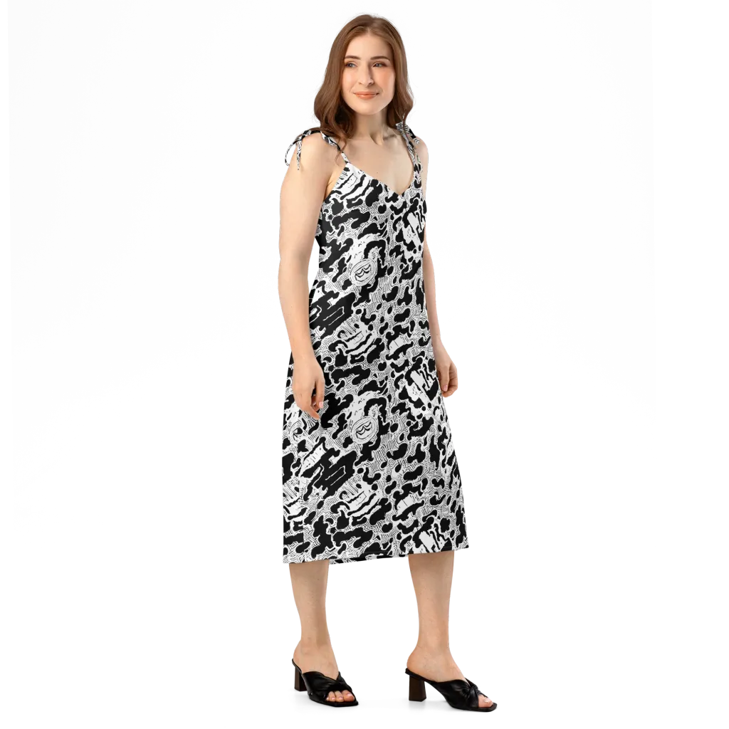 Inkbone Rapture on Slip Dress — Right Front