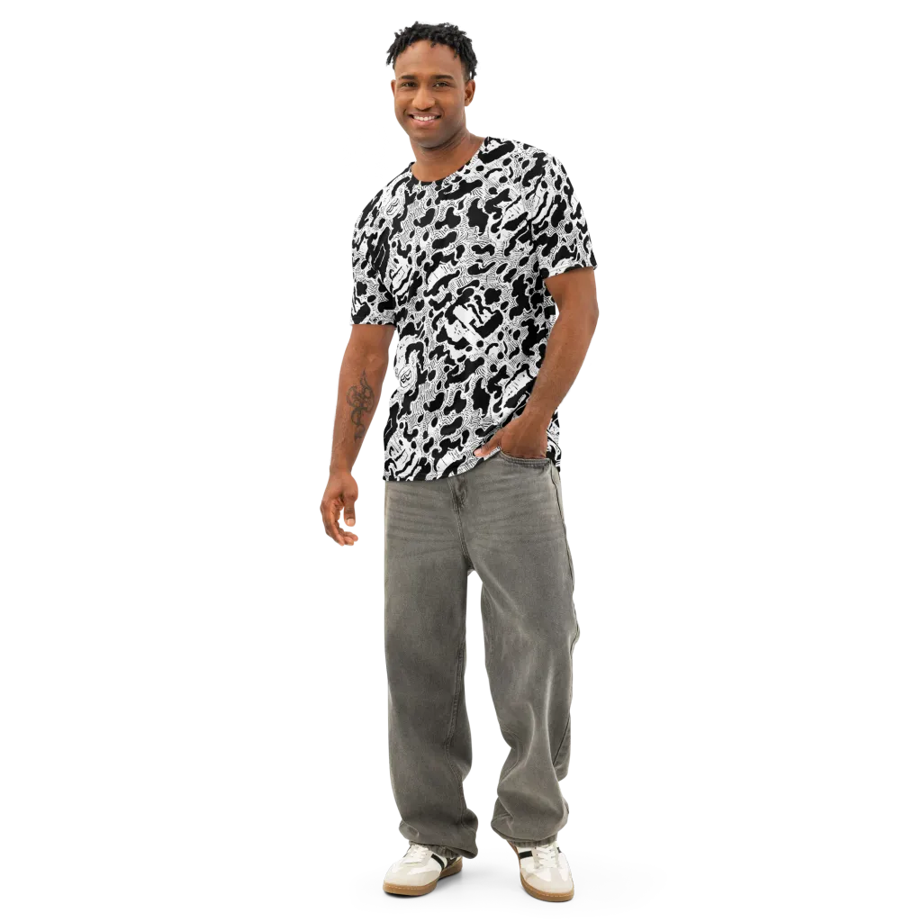 Inkbone Rapture on Men's Cotton Crew Neck T-Shirt — Front