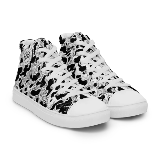 Inkbone Rapture on a Men's High Top Canvas Shoes