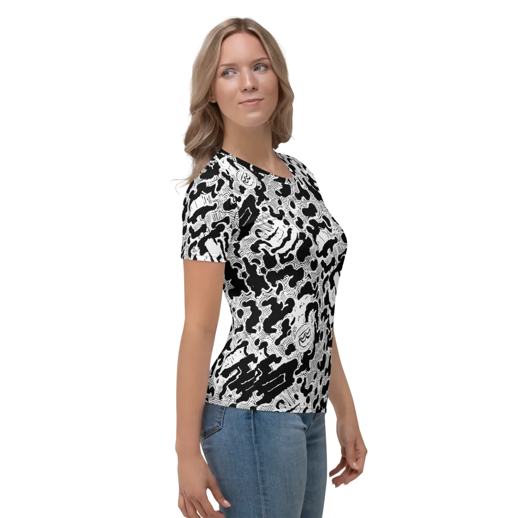 Inkbone Rapture on Women's Crew Neck T-Shirt — Right