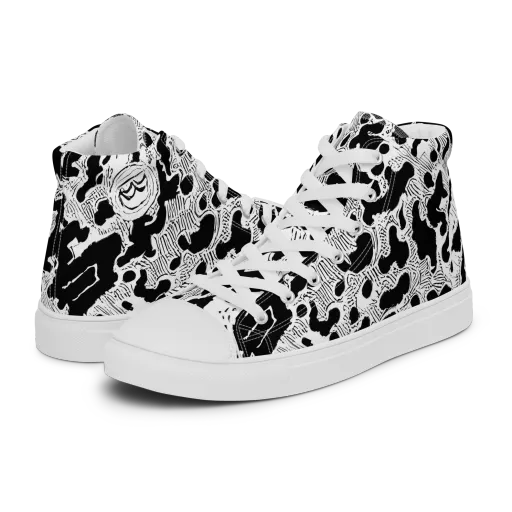 Inkbone Rapture on a Women's High Top Canvas Shoes