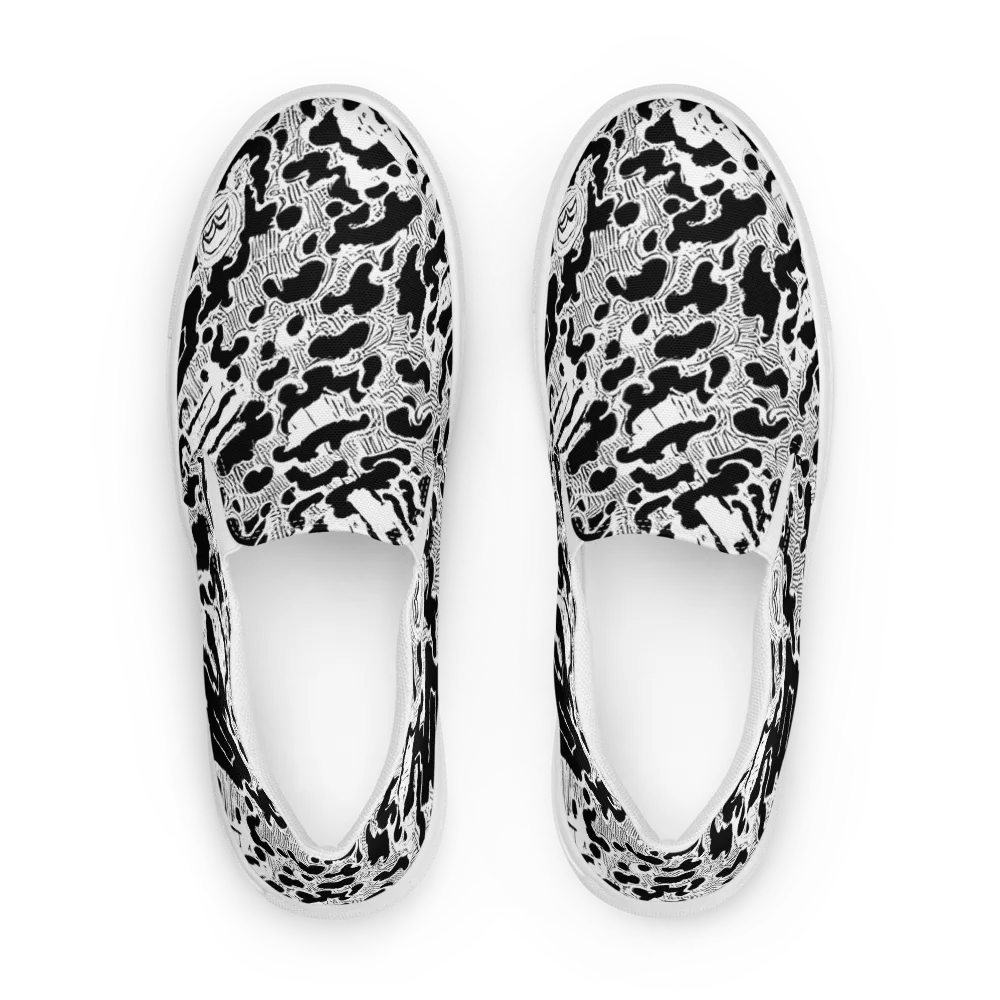 Inkbone Rapture on Men's Slip-On Canvas Shoes — Front