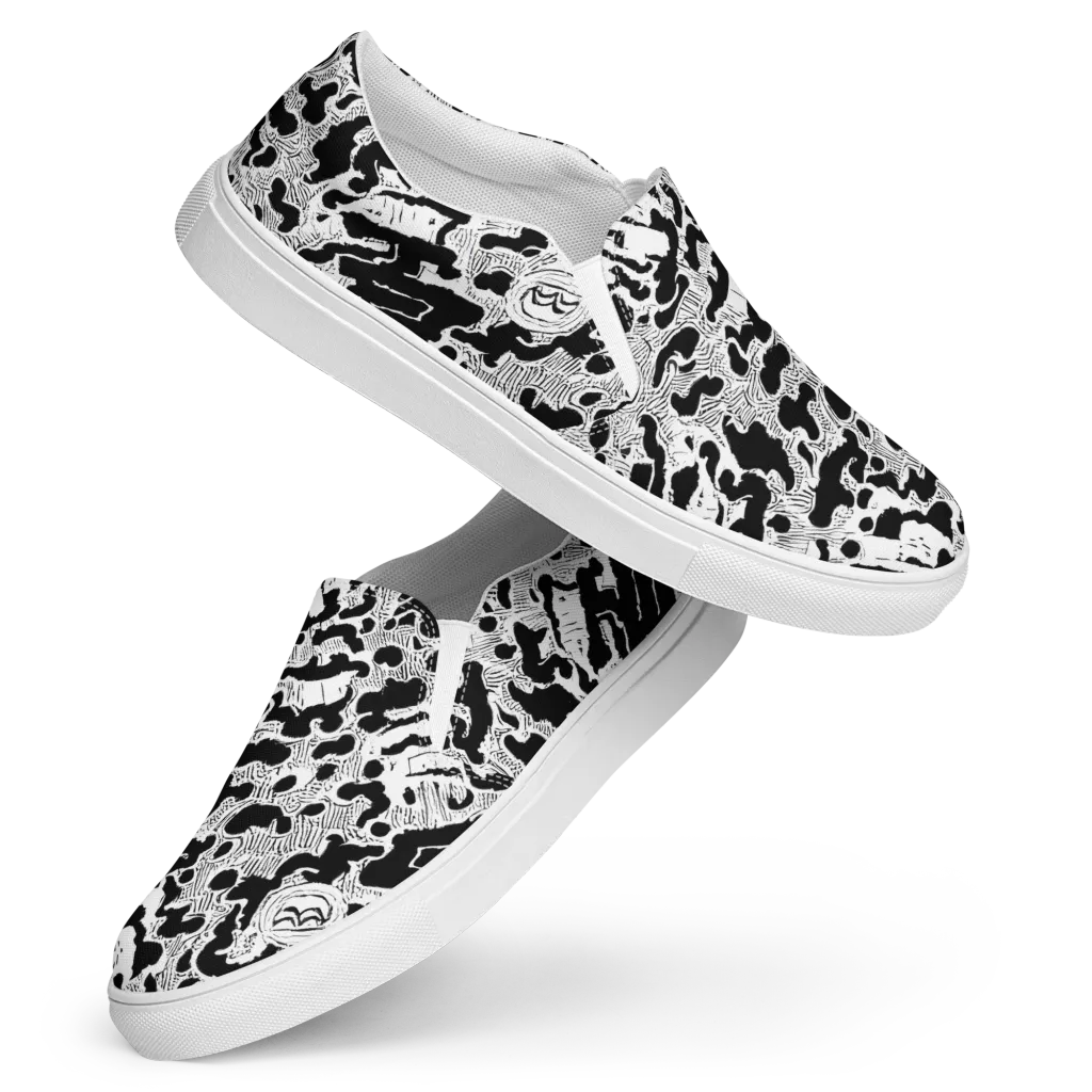 Inkbone Rapture on Women's Slip-On Canvas Shoes — Front