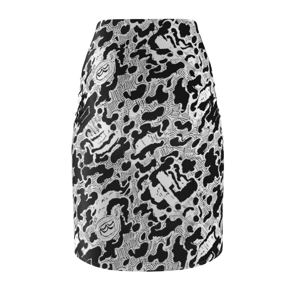 Inkbone Rapture on Pencil Skirt — Back