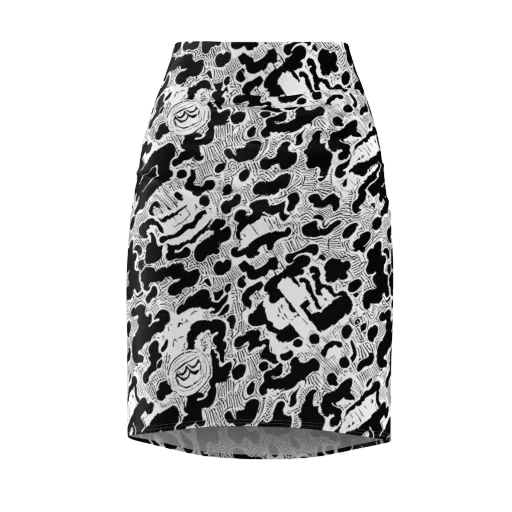 Inkbone Rapture on a Pencil Skirt