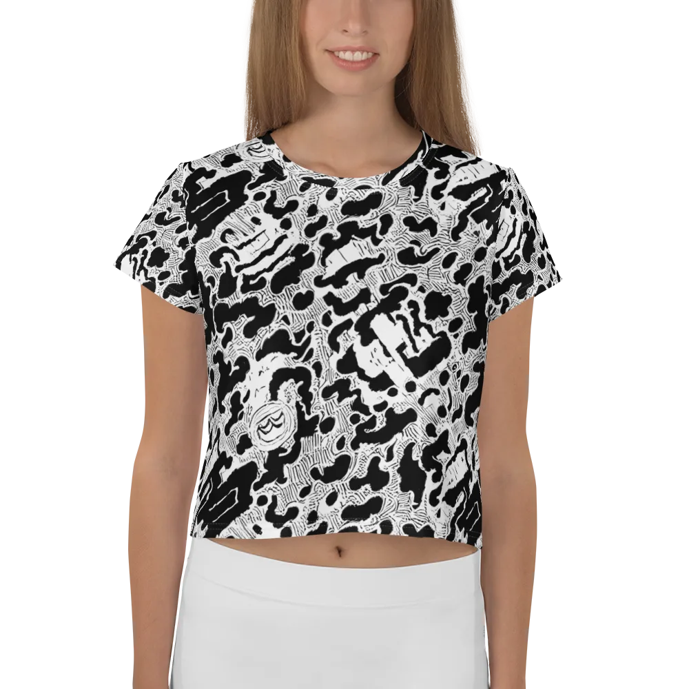 Inkbone Rapture on Crop Tee — Front
