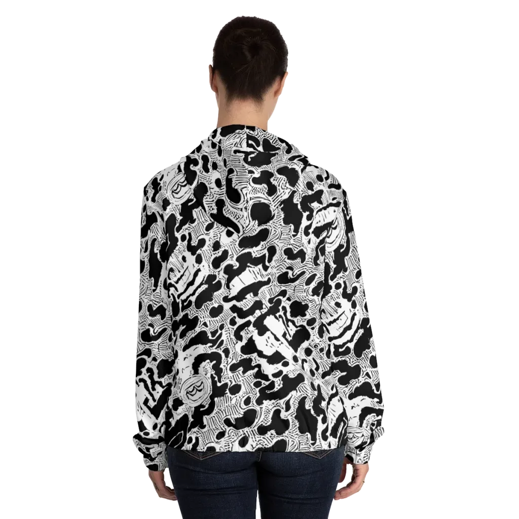 Inkbone Rapture on Women's Full-Zip Hoodie — Back On Person