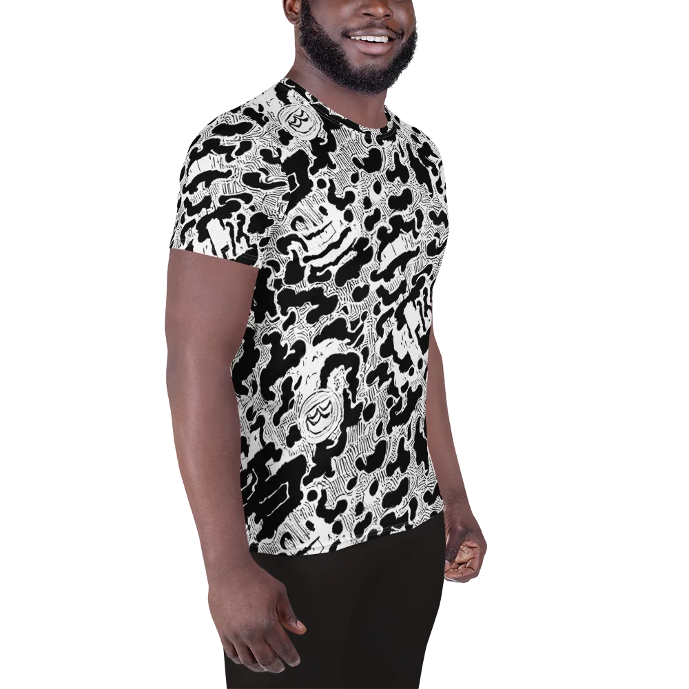 Inkbone Rapture on Men's Athletic T-Shirt — Right