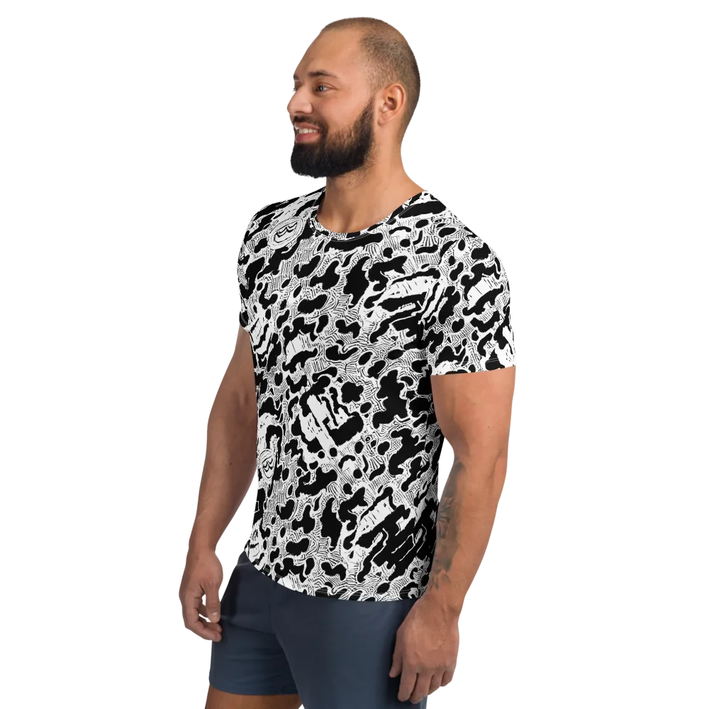 Inkbone Rapture on Men's Athletic T-Shirt — Left