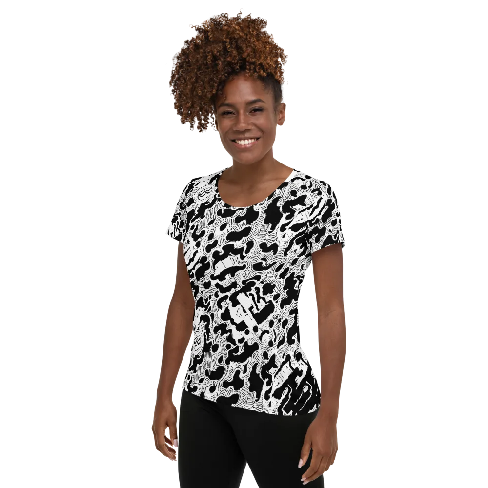 Inkbone Rapture on Women's Athletic T-Shirt — Left
