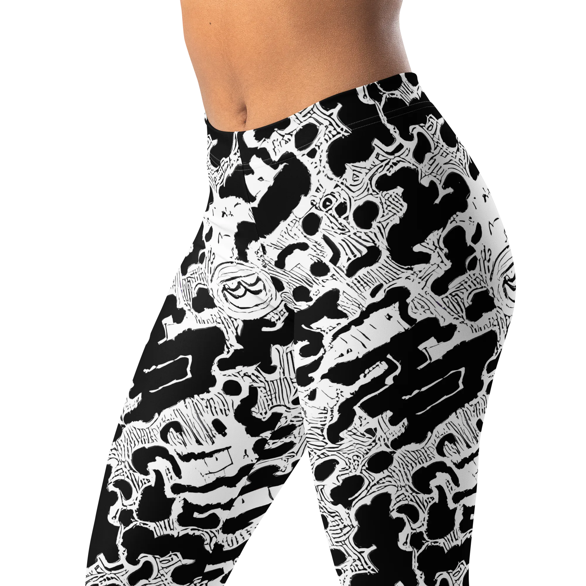 Inkbone Rapture on Leggings — Left Front
