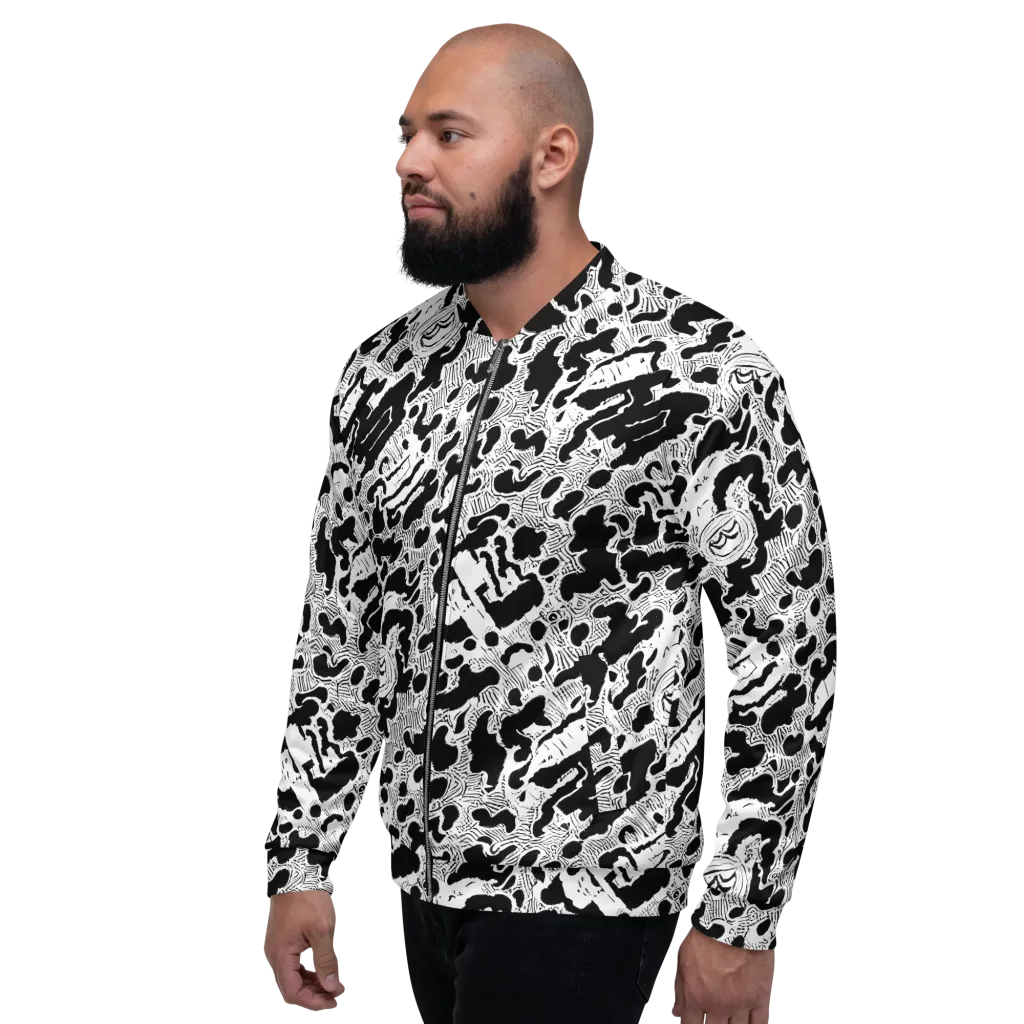 Inkbone Rapture on Bomber Jacket — Left