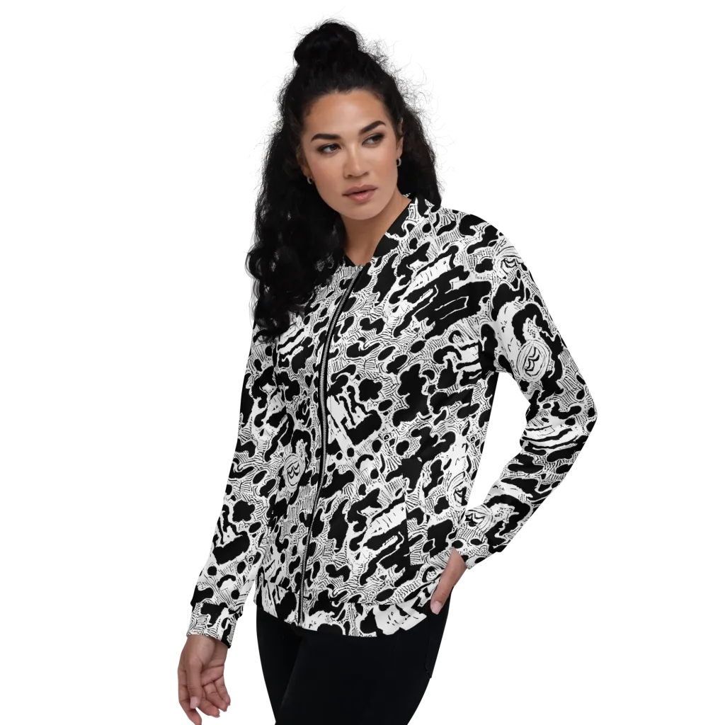Inkbone Rapture on Bomber Jacket — Left