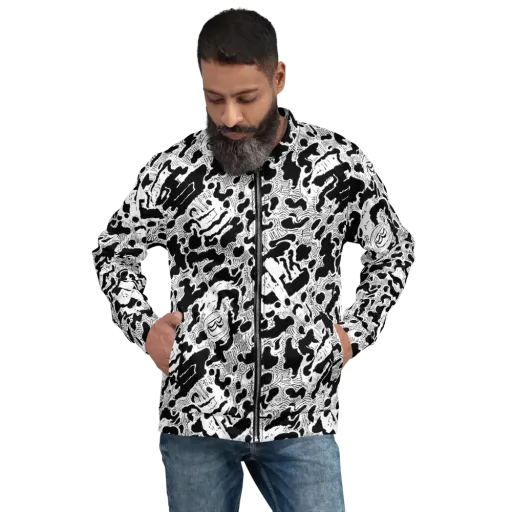 Inkbone Rapture on a Bomber Jacket