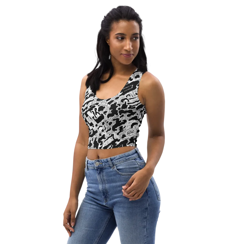 Inkbone Rapture on Crop Top — Left Front