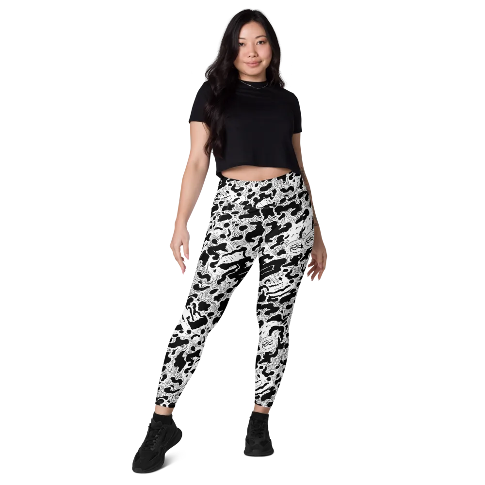 Inkbone Rapture on Leggings with Pockets — Front