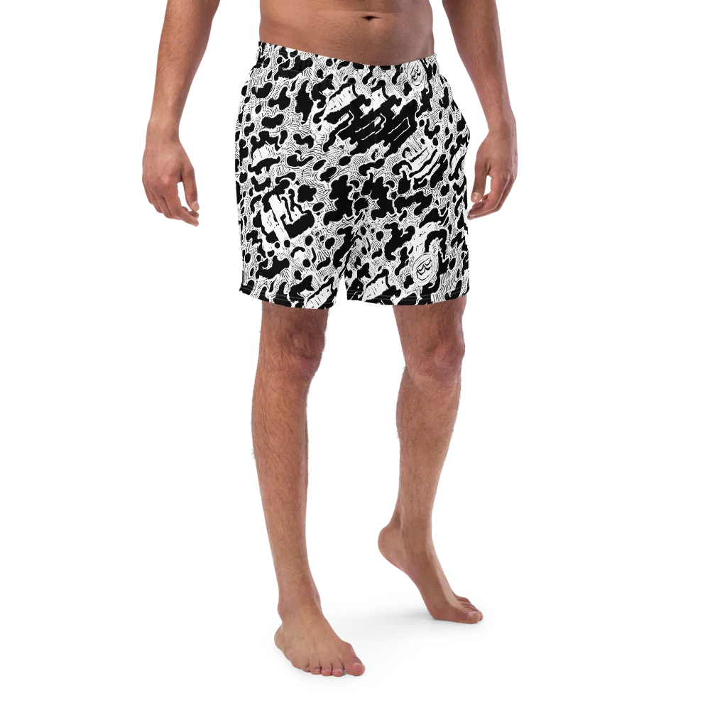 Inkbone Rapture on Swim Trunks — Front