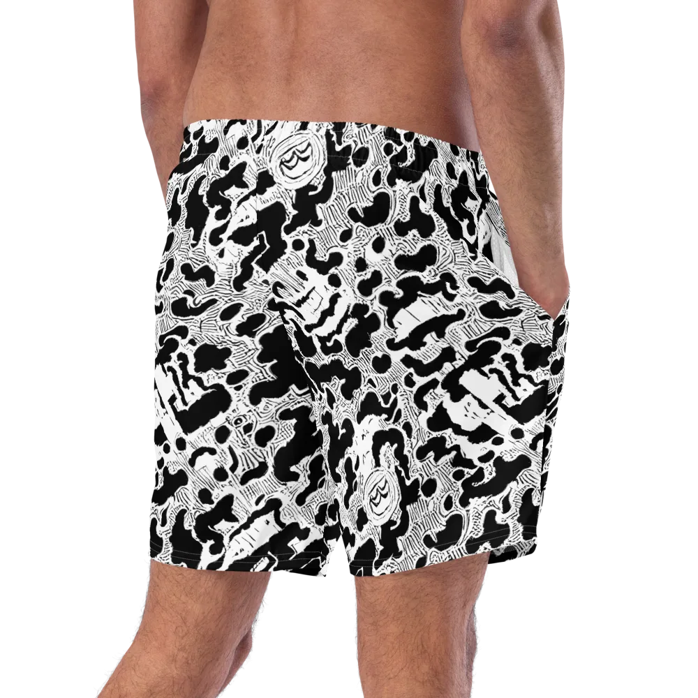 Inkbone Rapture on Swim Trunks — Right Back