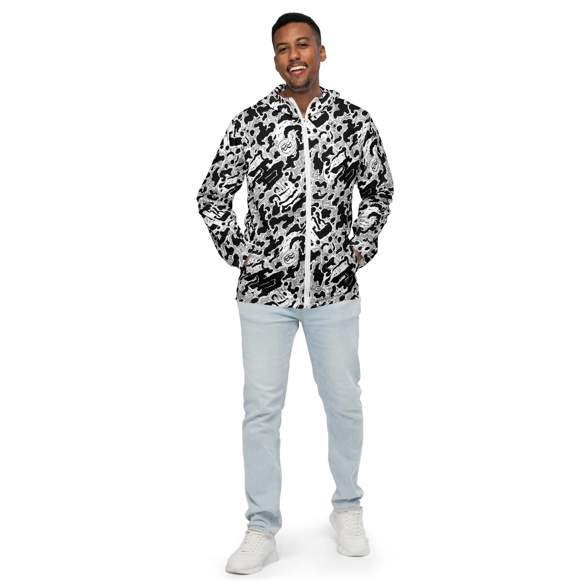 Inkbone Rapture on Men's Windbreaker — Front