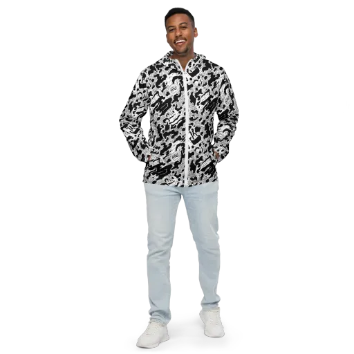 Inkbone Rapture on a Men's Windbreaker