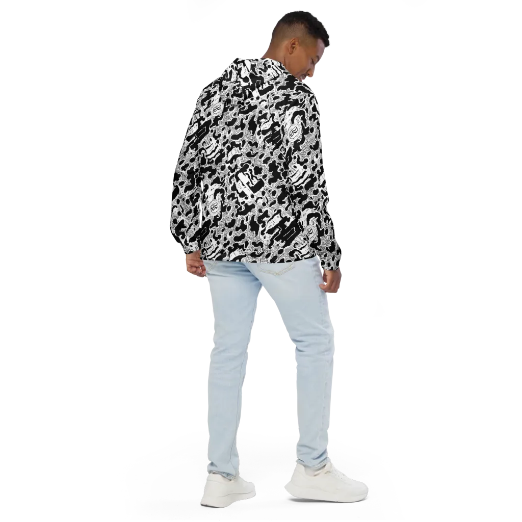 Inkbone Rapture on Men's Windbreaker — Back
