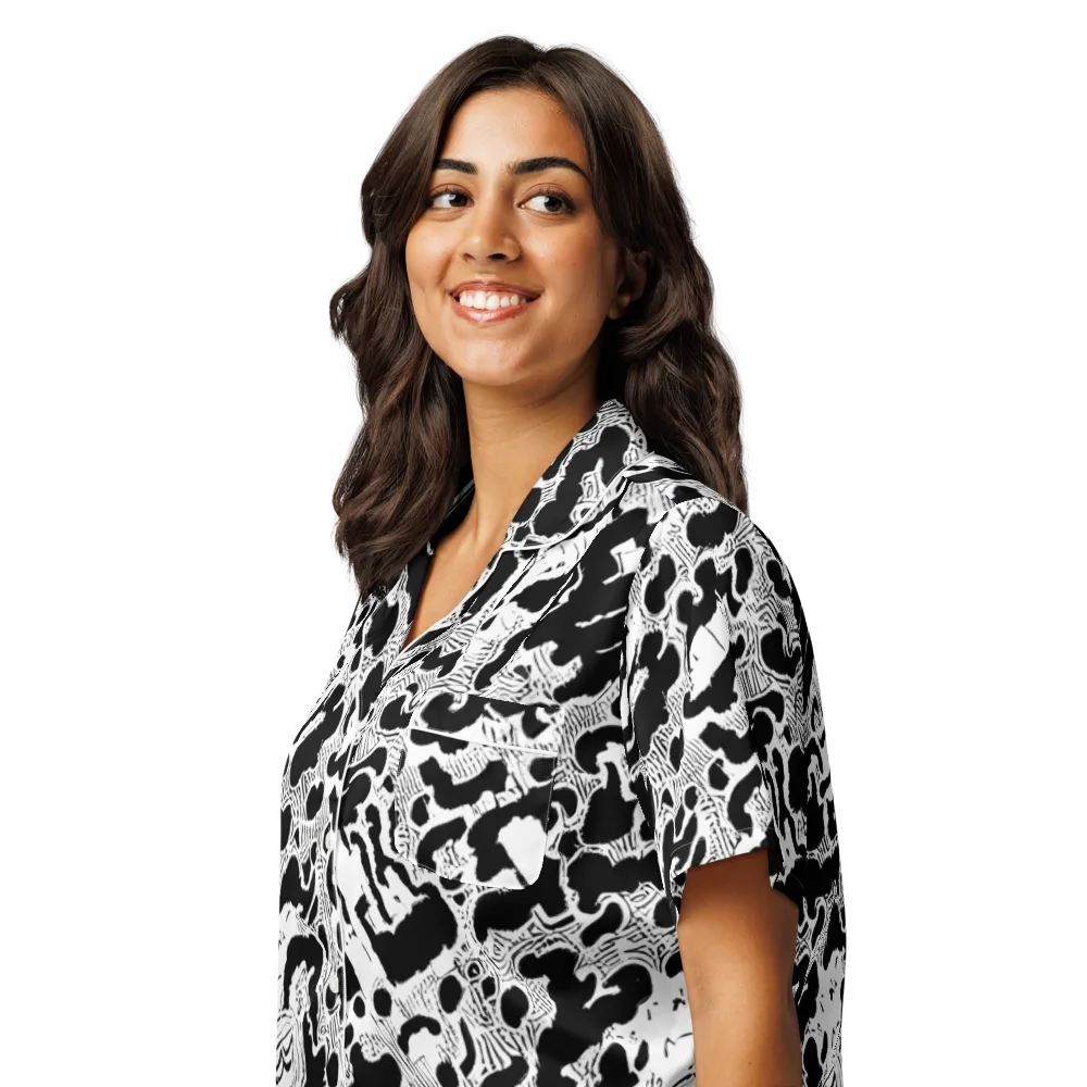 Inkbone Rapture on Women's Short Sleeve Pajama Top — Left Front
