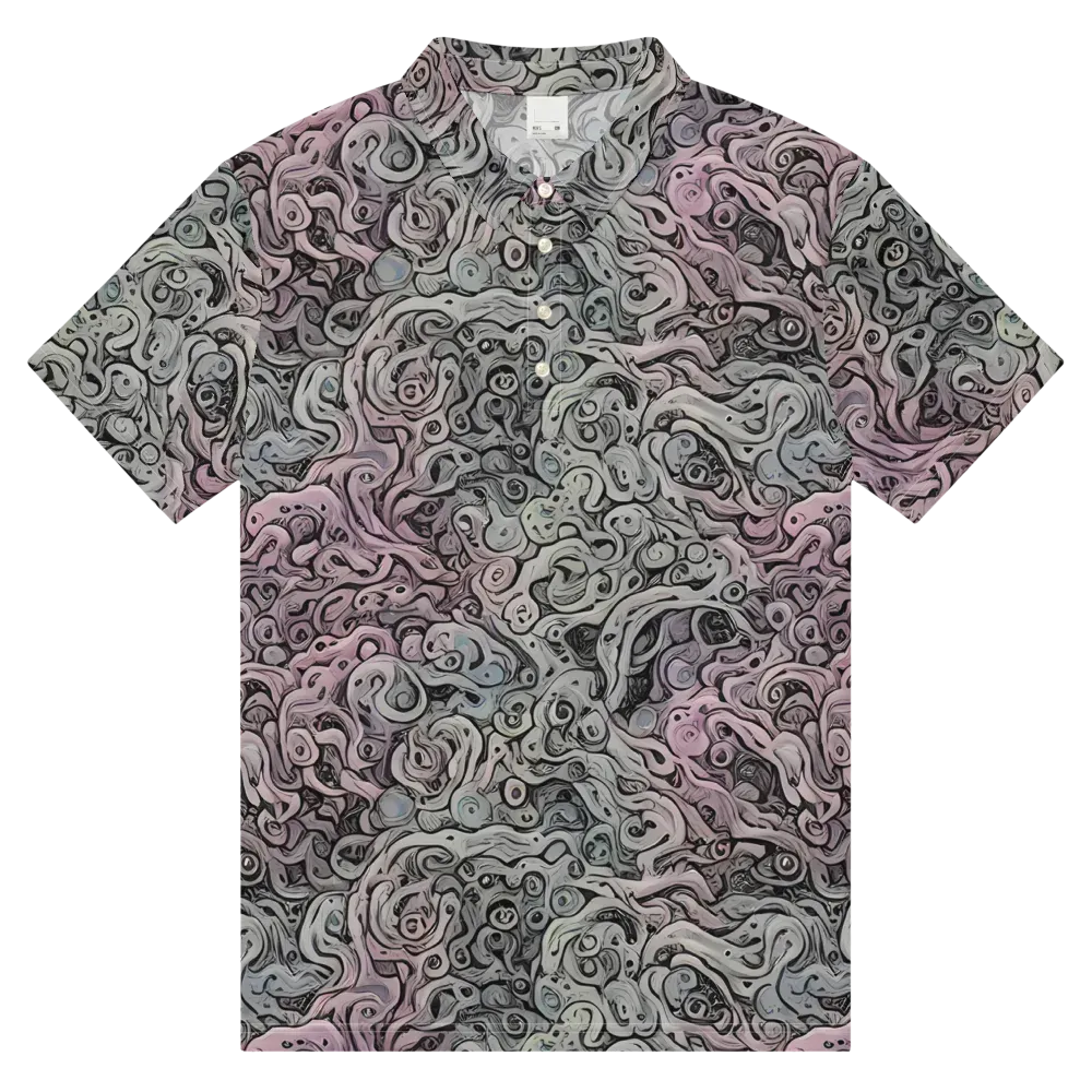 Pastel Vortex on Men's Slim Fit Polo Shirt — Front