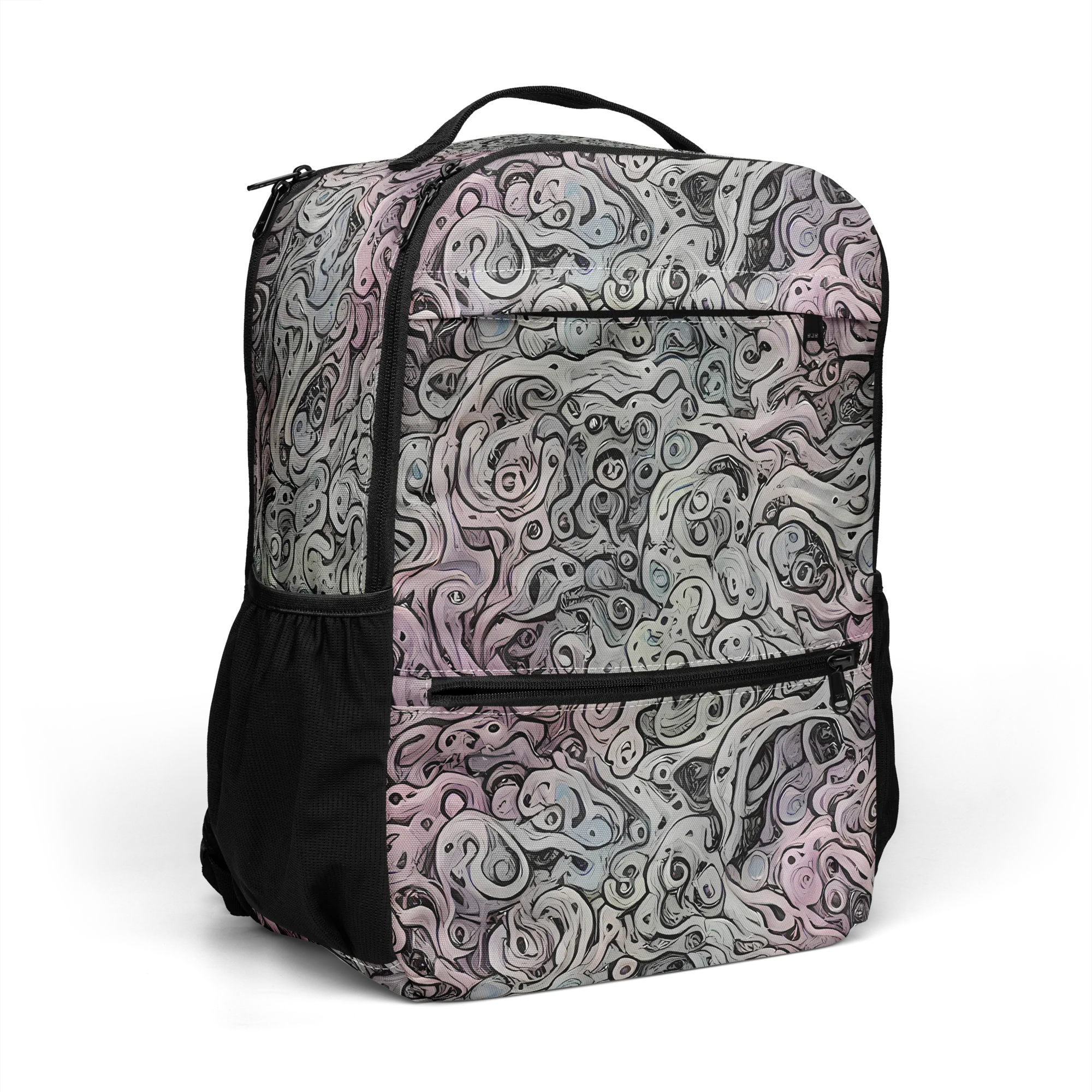 Pastel Vortex on Utility Backpack — Right Front